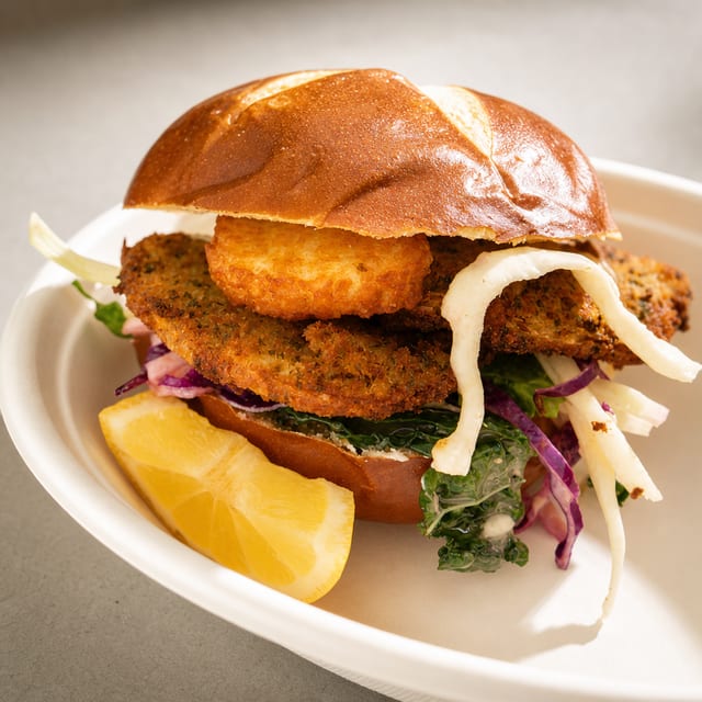 Atlantic Salmon Burger.
