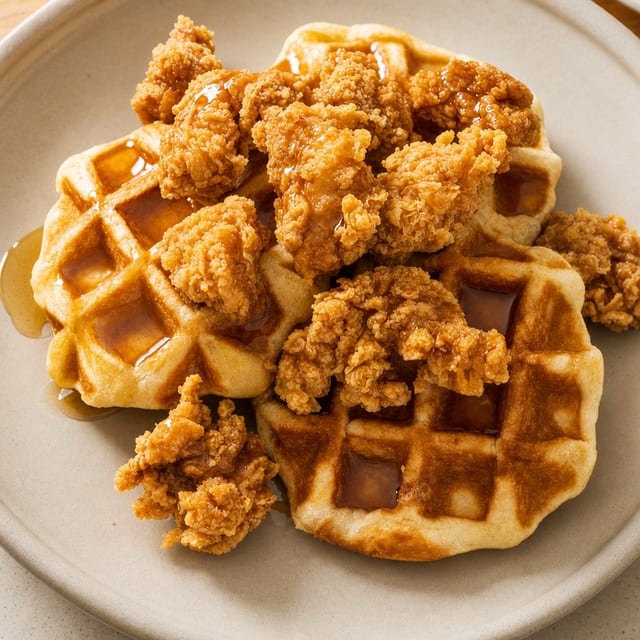 Chicken And Waffles.