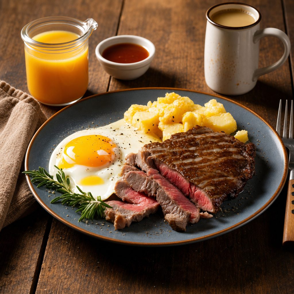 Steak And Eggs.